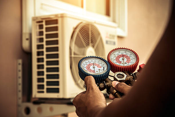 Professional Heat Pump Repair technician working in Placerville, ID